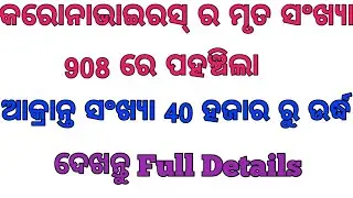 ଚିନ୍ ରେ କରୋଣାଭାଇରସ୍ ସଂକ୍ରମଣ ଜନିତ ମୃତ୍ୟୁ ସଂଖ୍ୟା 908ରେ ପହଞ୍ଚିଲା । ଆକ୍ରାନ୍ତ ସଂଖ୍ୟା 40 ହଜାର ରୁ ଉର୍ଦ୍ଧ ।