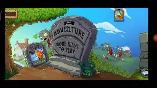 Мини-игра и локация ночь Plants VS Zombies прохождение