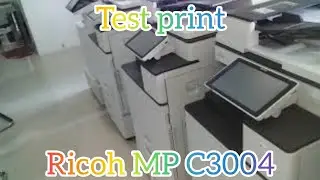 Test print gambar Full colour di mesin fotocopy warna Ricoh MP C3004