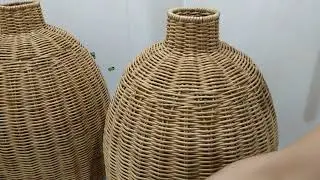 Немного о лакировке изделия из бумажной лозы.