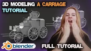 3D Modeling a Carriage in Blender 2.9 | Blender full TUTORIAL | 3D MODELING BLENDER 2.9