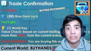 BUYING BUYHANDS FOR 200 BGL! (TONS PROFIT) - Growtopia