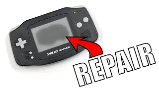 Repairing a burnt screen of a Gameboy Advance