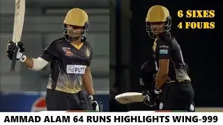 Ammad Alam Smashing 64 Runs Highlights vs Wing-999 in Ramzan Cricket 2024 (6 SIXES + 4 FOURS)