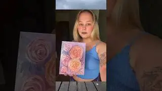 Розы или пионы ? #картинамаслом #картина #painting