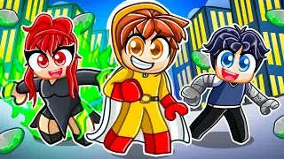 Having a ONE PUNCH MAN ANIME FAMILY in Roblox! (The Strongest Battlegrounds)