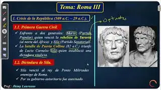 2DO B - ROMA III (CRISIS DE LA REPÚBLICA) - PRIMERA PARTE