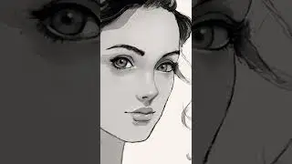 She doesn't exist. Speed Painting video of a beautiful woman