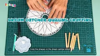 The tutorial video of Dream Catcher Quilling Crafting TESMAINS B089NJPPY9