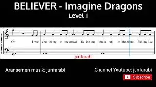 believer imagine dragons piano sheet music