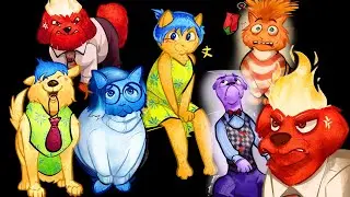 INSIDE OUT 2 but FUNNY ANIMAL MEMES