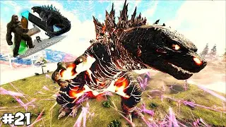 FIZEMOS A EVOLUÇÃO DO GODZILLA, TERMO NUCLEAR!!! pt.21 -- ARK KAIJU TITANS