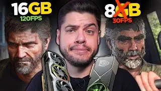 O FIM das GPUS de 8GB de VRAM? AMD vs NVIDIA. Qual a QUANTIDADE MÍNIMA de MEMÓRIA para JOGAR no PC