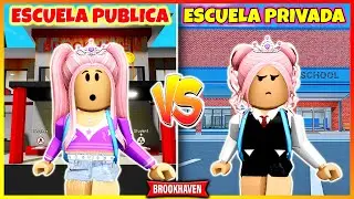 ESCUELA PUBLICA VS ESCUELA PRIVADA 😱 Roblox Brookhaven rp Mini Pelicula (Historia de roblox)