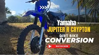 Yamaha Crypton R modification || Trail bike || Adventure bike || full process