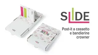 Slide post-it a cassetto e segnapagina in carta o PET - Gadget personalizzato Proramillenote