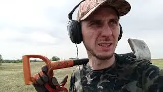 Одиночный выезд на коп в летнюю жару
