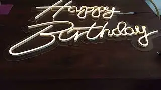 Happy Birthday Neon Light #party  #diy #neon
