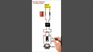 AC IN 220V to 5V,9V,12V,15V DC OUTPUT #shorts #youtubeshorts #viral #trending #gktechnical#converter