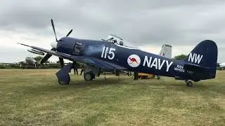 Hawker Sea Fury Royal Navy Engine Startup