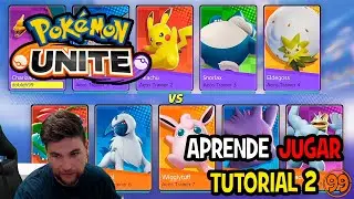 Aprende a jugar Pokémon Unite TUTORIAL ESPAÑOL 🤾🏻‍♂️ [Tutorial 2]🍚