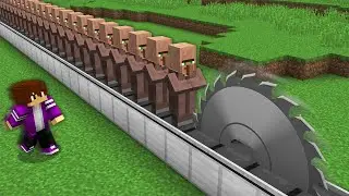 Я ЗАТРОЛЛИЛ ВСЕХ ЖИТЕЛЕЙ В ОЧЕРЕДИ В МАЙНКРАФТ 100% троллинг ловушка minecraft