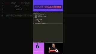 python program to count characters | 'Python' | #shorts #coding #python #programming