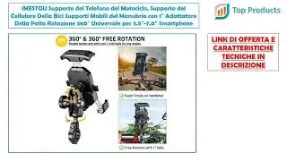 iMESTOU Supporto Smartphone per Motociclo, Supporto del Cellulare Della Bici Supporti Mobili