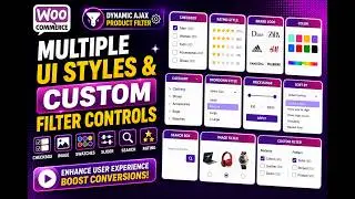 Product filter Multiple UI Styles & Custom Filter Controls | Checkbox, Image, Slider Rating