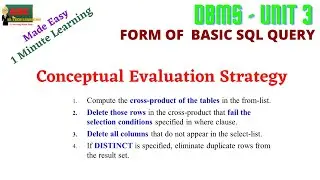 CONCEPT EVALUATION STRATEGY IN SQL