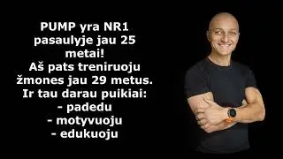 PUMP namuose / tobula online treniruotė su Andžej Michmel
