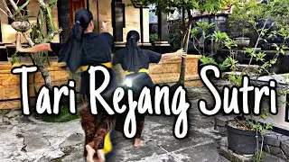 Latihan Tari Rejang Sutri dari belakang