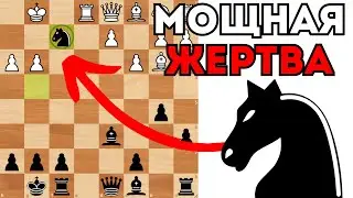 Мощные жертвы лёгких фигур для вскрытия вражеского Короля. Шахматы