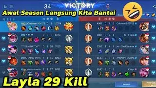 29 Kill _ Build Critical Attack Speed Layla Terbaru 2024 Update Terbaru Mobile Legends