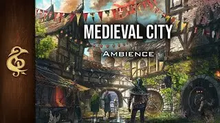 Medieval City | Realistic Ambience | 1 Hour 