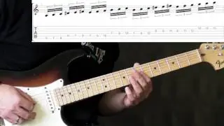 Malmsteen Meets Gilbert Speed Run/Lick - Guitar Lesson
