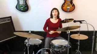 Beginner Drum Lesson 3 ♦ Crash on beat 1