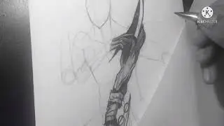 Drawing Madara Uchiha as Upper Moon part - 1