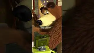 ¡Ahora te toca limpiar!🤖 #Shorts #mashabear #niños #animación #shortsfeed