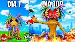 SOBREVIVÍ 100 DÍAS como YARNABY en GTA 5 !! (Poppy Playtime mod)