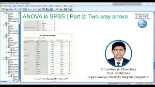 ANOVA in SPSS ||Bangla | Part 2: Two-way anova