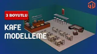 Kafe Modelleme | Blender 3.1 | Barış Açıkgöz