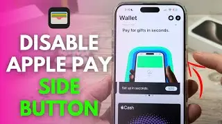 How To Disable Double Click Side Button For Apple Pay On iPhone