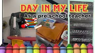 A day in my life as a pre school Teacher 👩‍🏫 ✏️🎒 #preschoolactivities #teacherlife 
