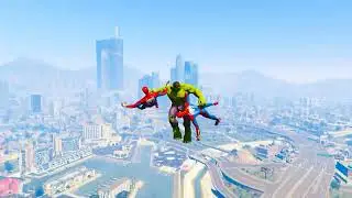 GTA 5 HULK TRY TO KILL SPIDERMAN #shorts