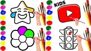 Who's faster? #4 Drawing 4 different pictures for kids