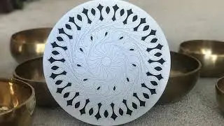 Шум ручья с поющими чашами