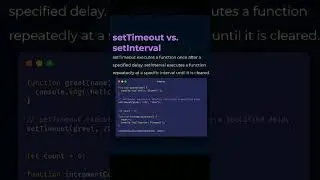 setTimeout vs setIntervel in javascript | 