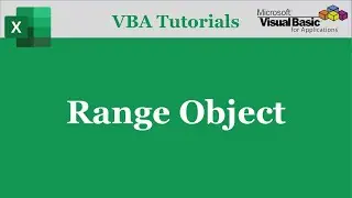 VBA Range object | Excel VBA Tutorials | Part-08