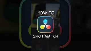How to SHOT MATCH in Davinci Resolve!🧑‍💻🤝 